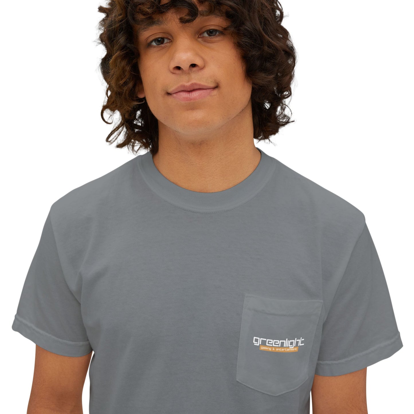 Unisex Garment-Dyed Pocket T-Shirt w/ Greenlight Gaming Logo