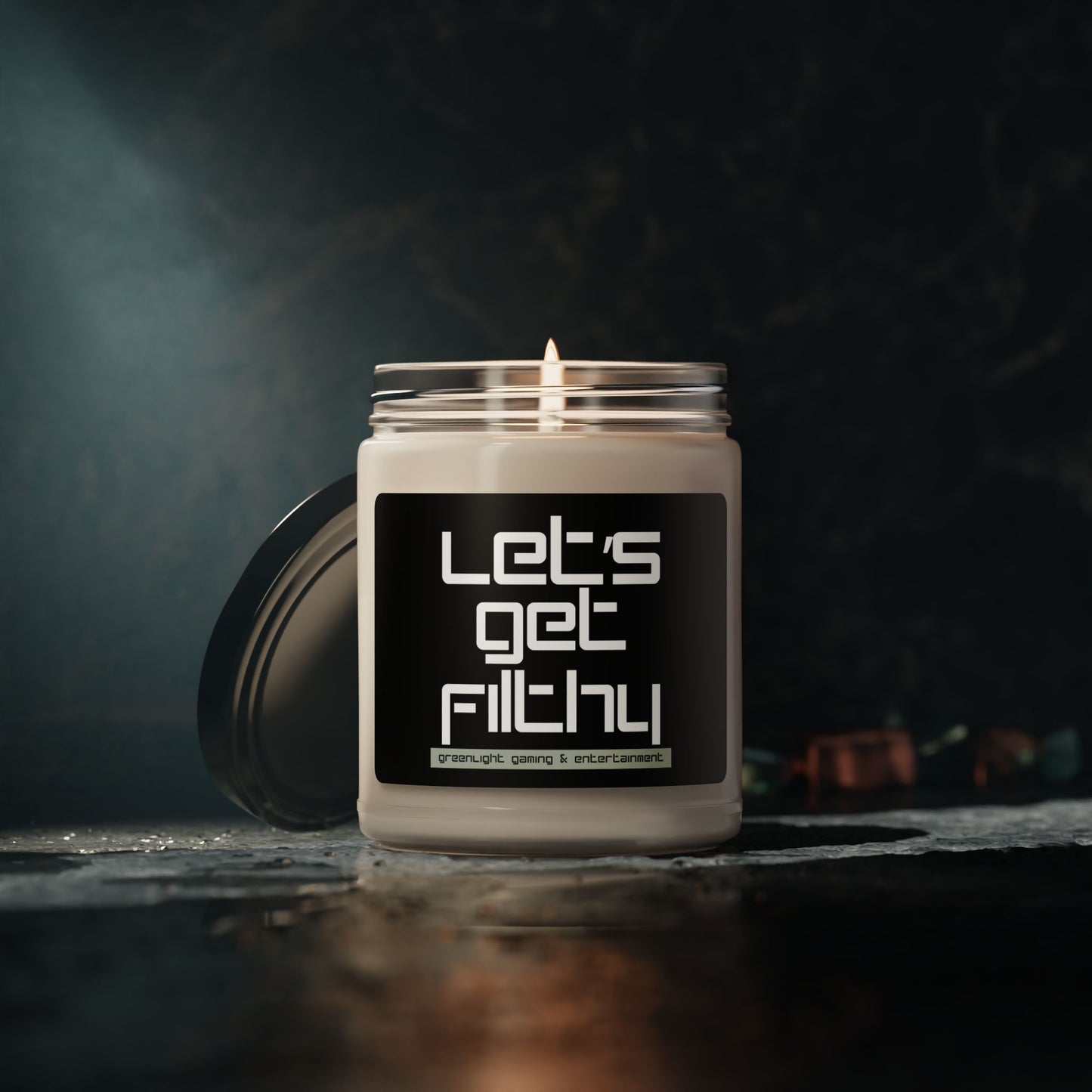 "Let's Get Filthy" Scented Soy Candle - 9oz | Relaxing Aromatherapy for Gamers