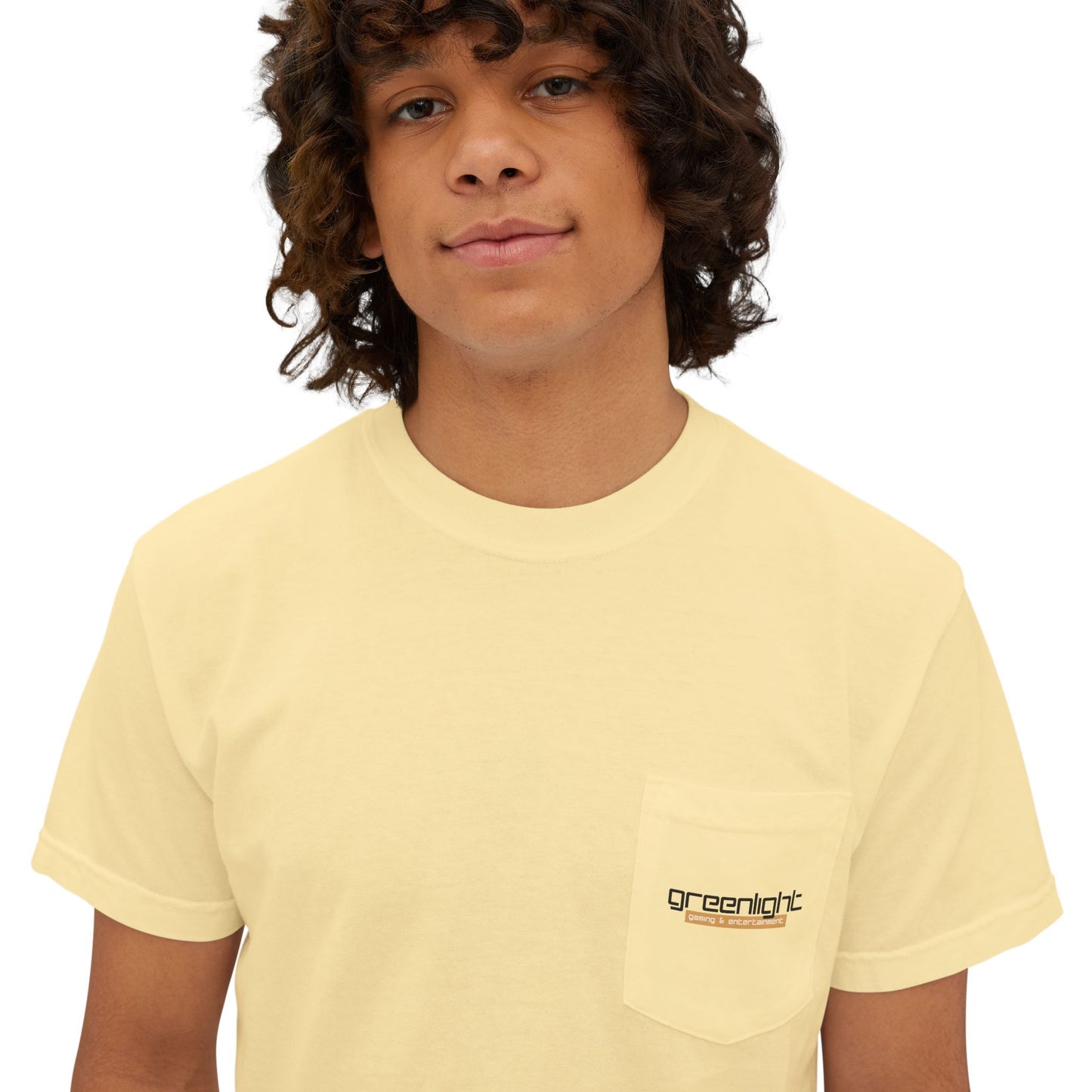Unisex Garment-Dyed Pocket T-Shirt w/ Greenlight Gaming Logo