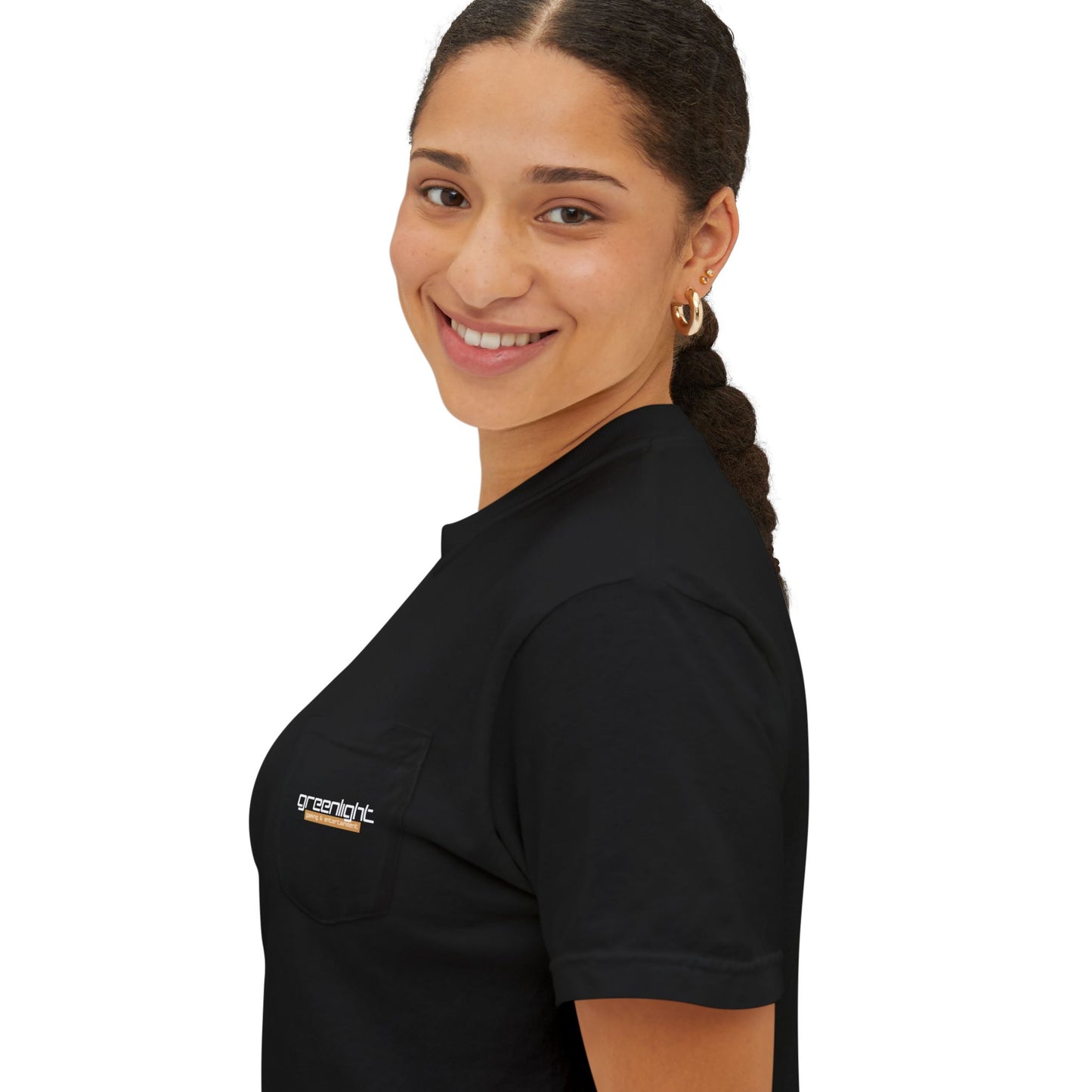 Unisex Garment-Dyed Pocket T-Shirt w/ Greenlight Gaming Logo