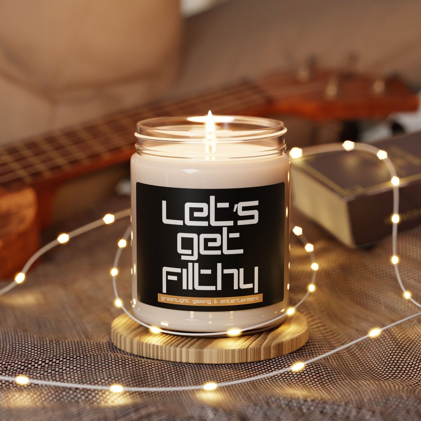 "Let's Get Filthy" Scented Soy Candle - 9oz | Relaxing Aromatherapy for Gamers