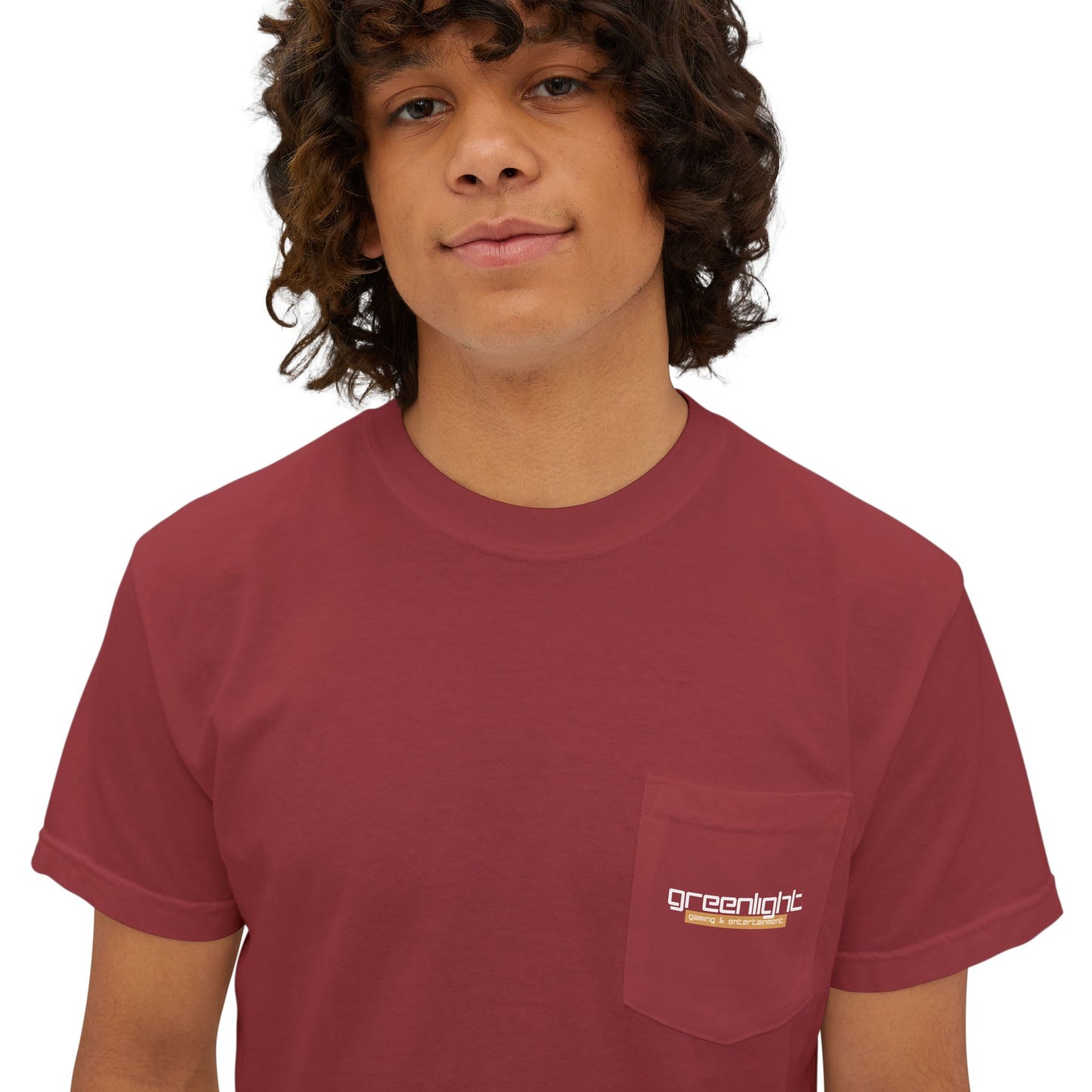 Unisex Garment-Dyed Pocket T-Shirt w/ Greenlight Gaming Logo
