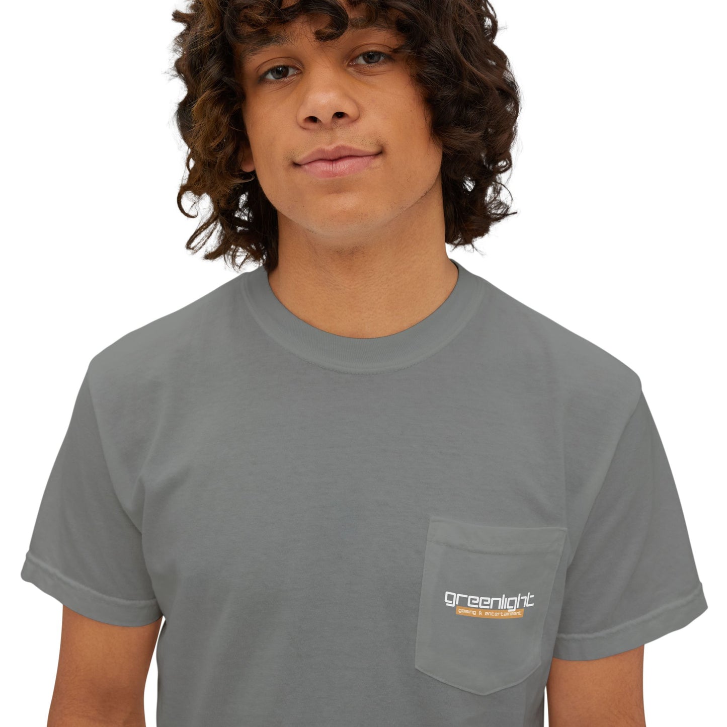 Unisex Garment-Dyed Pocket T-Shirt w/ Greenlight Gaming Logo