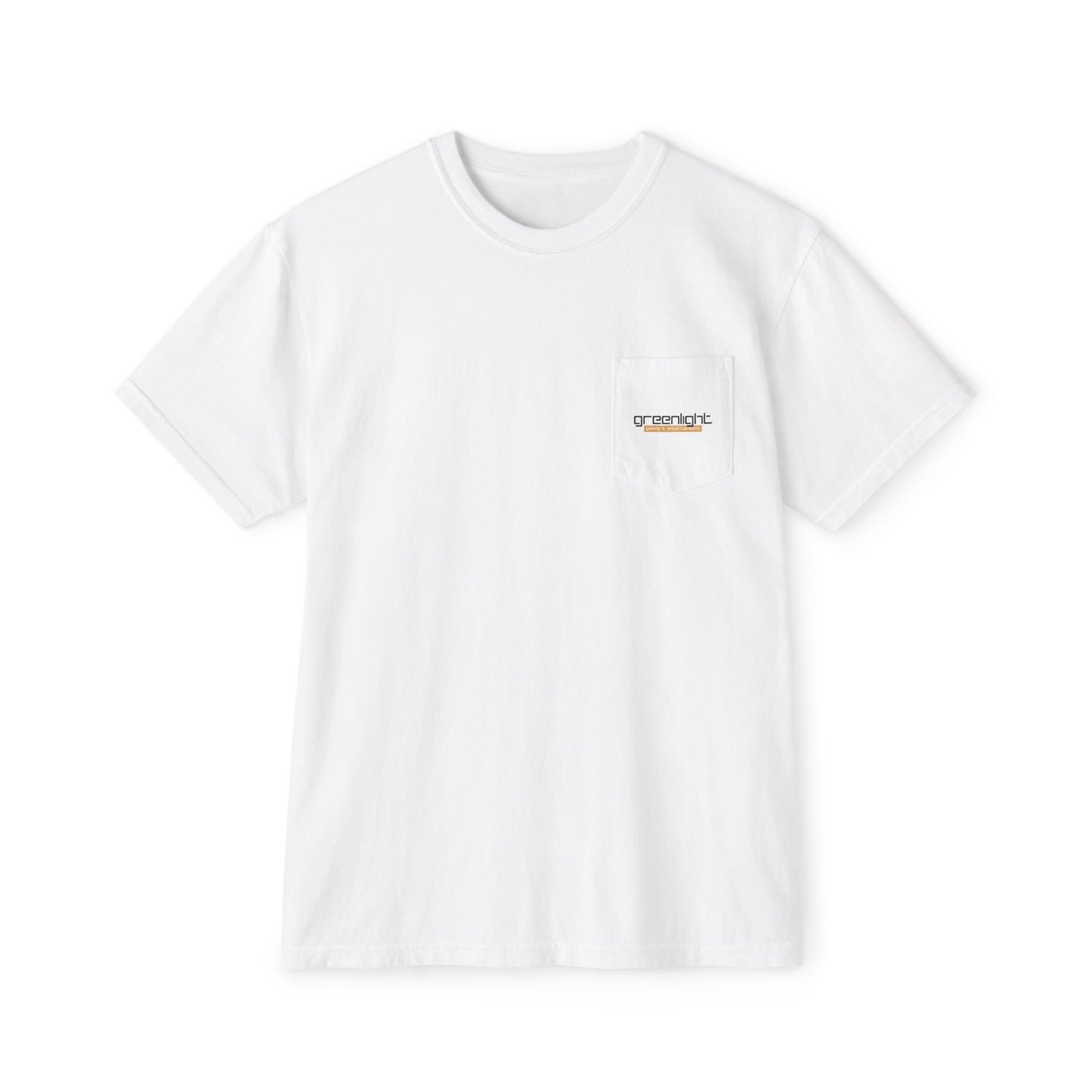 Unisex Garment-Dyed Pocket T-Shirt w/ Greenlight Gaming Logo