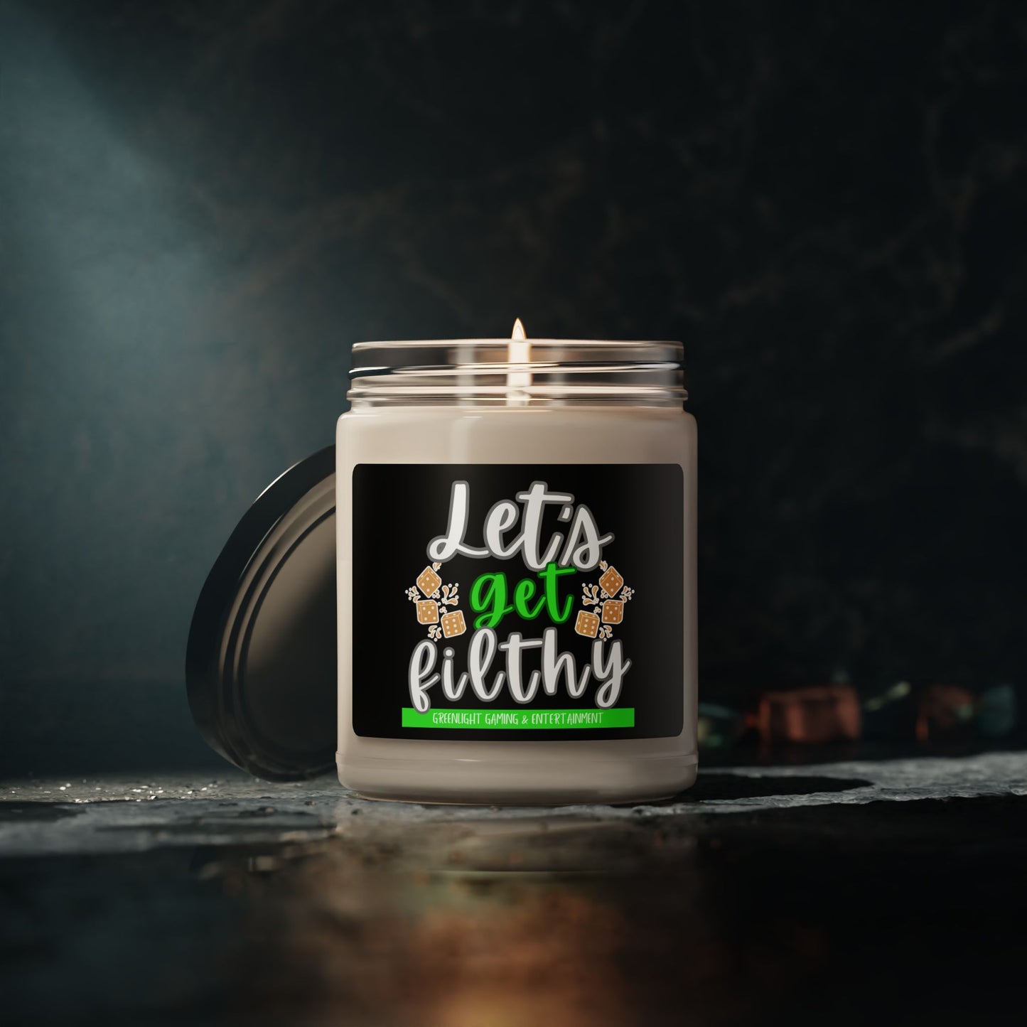 "Let's Get Filthy" Scented Soy Candle - 9oz | Relaxing Aromatherapy for Gamers