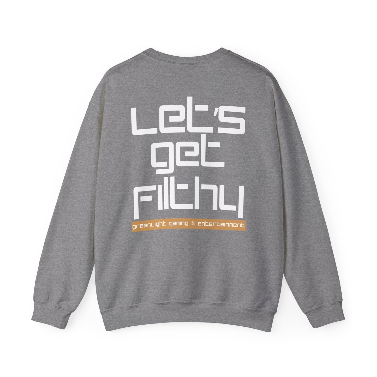 Unisex Sweatshirt, Retro Style Crewneck - Greenlight Gaming, 'Let's Get Filthy'