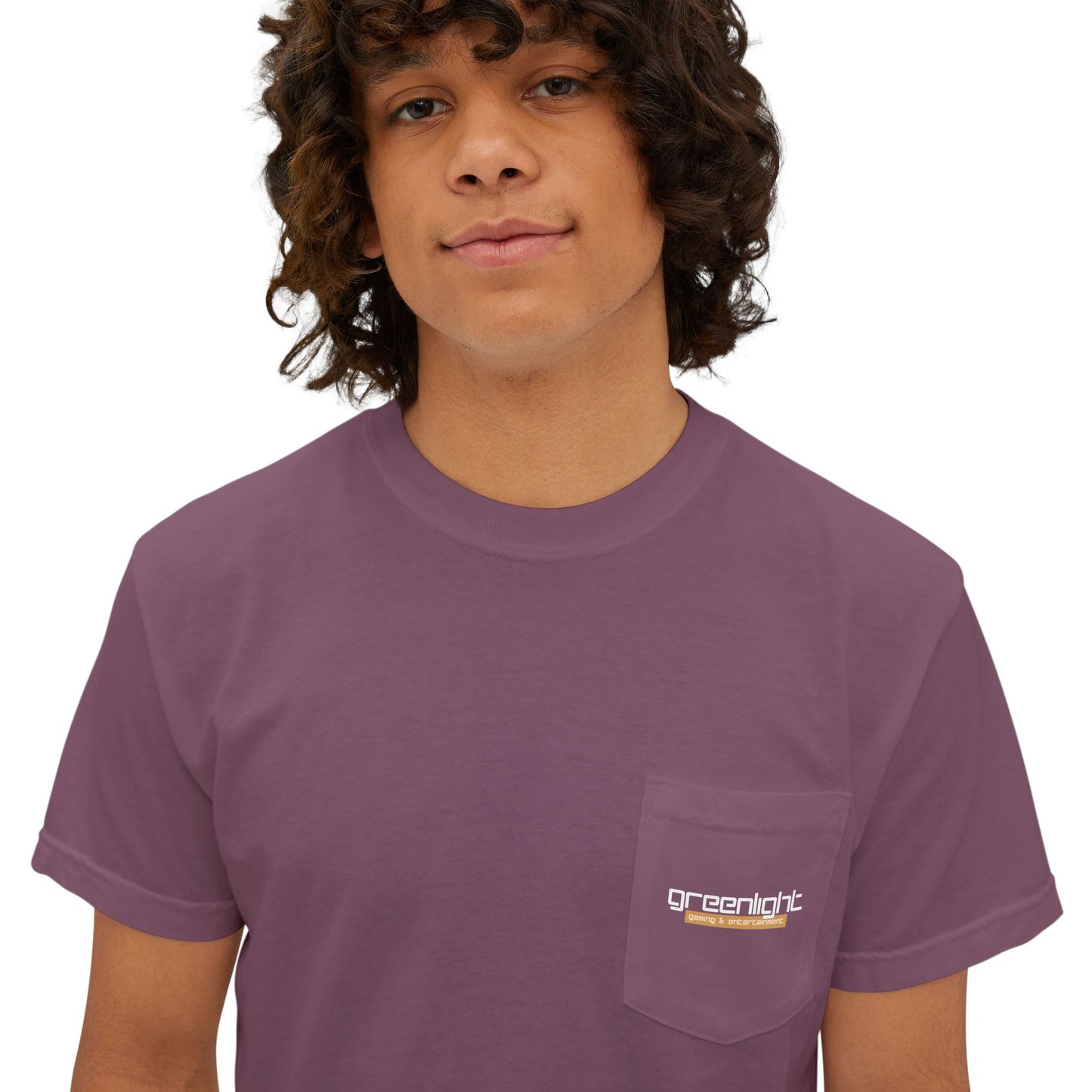 Unisex Garment-Dyed Pocket T-Shirt w/ Greenlight Gaming Logo