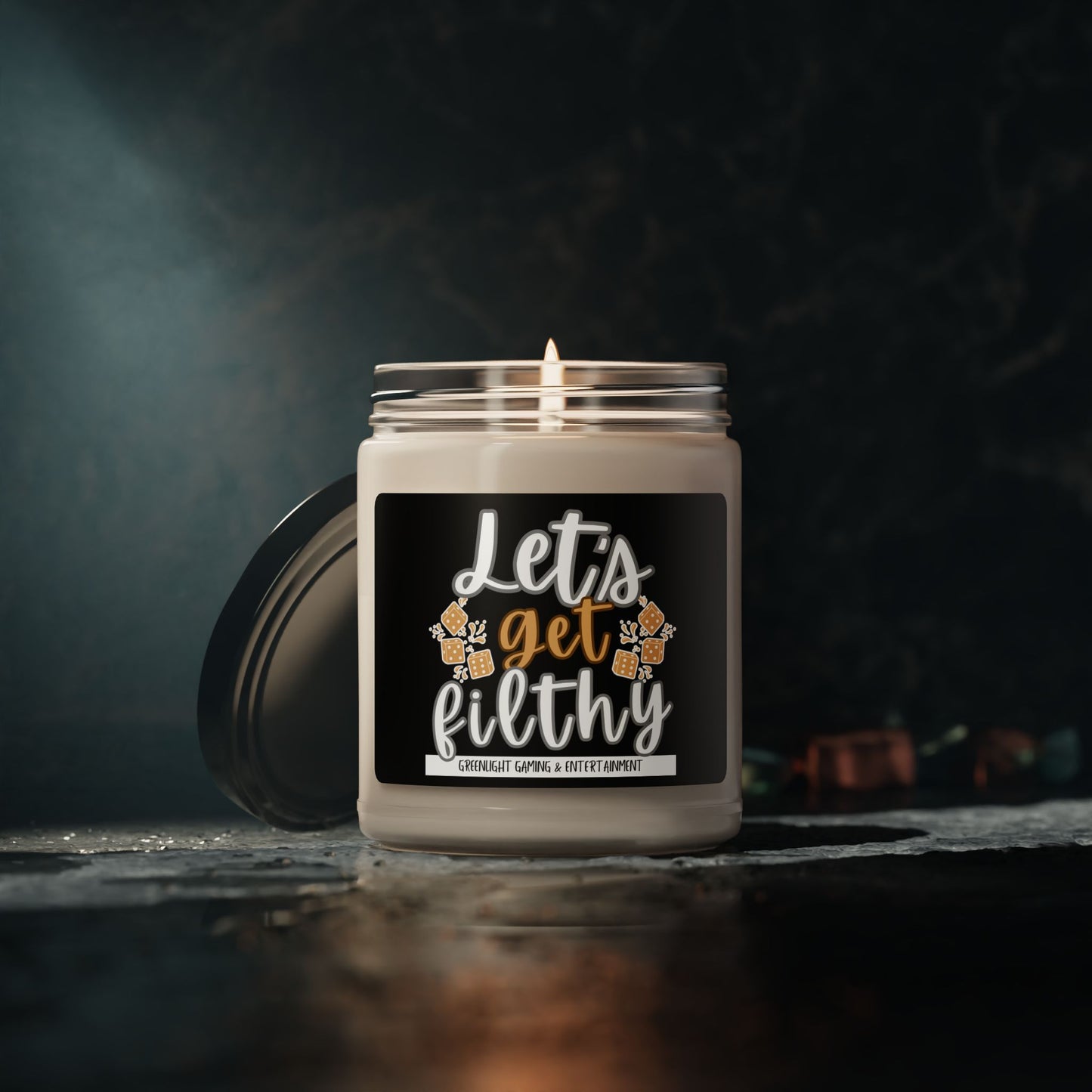 "Let's Get Filthy" Scented Soy Candle - 9oz | Relaxing Aromatherapy for Gamers