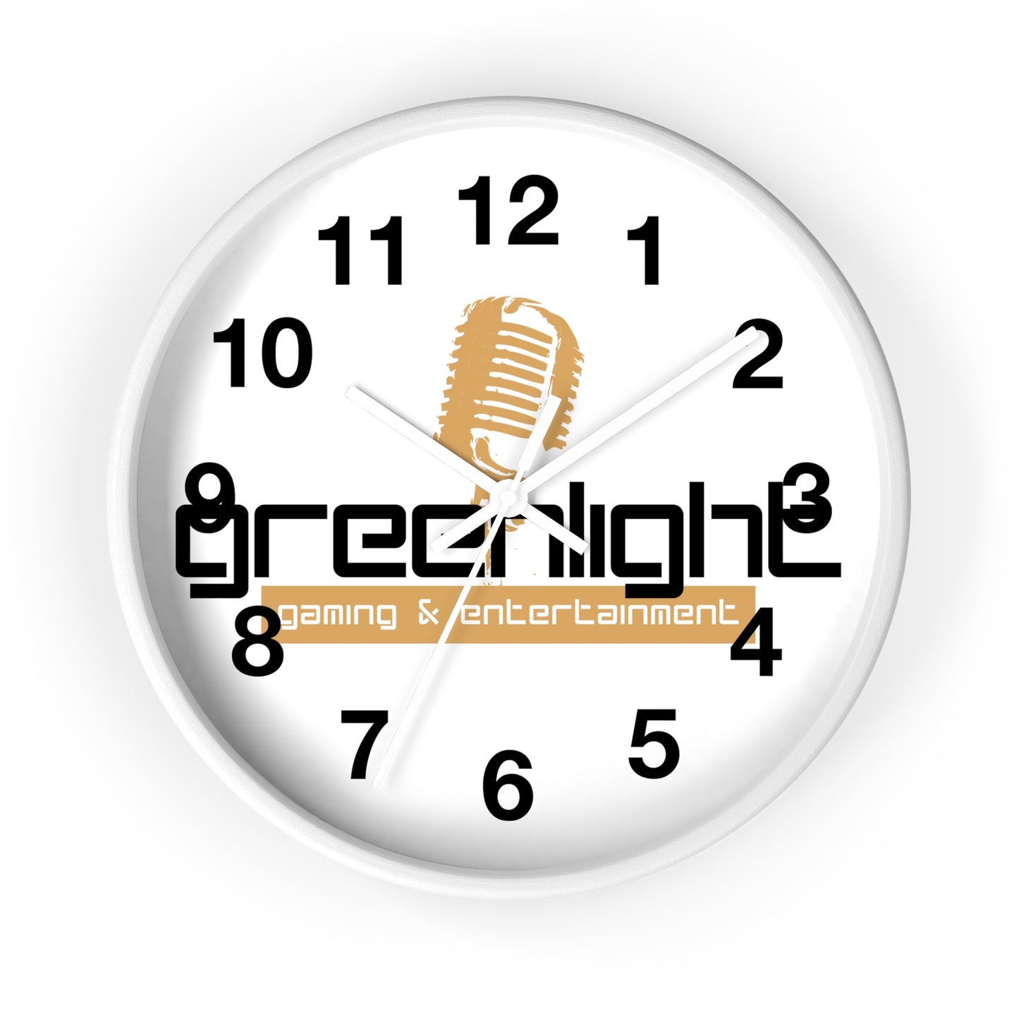 Gaming Wall Clock with Greenlight Logo