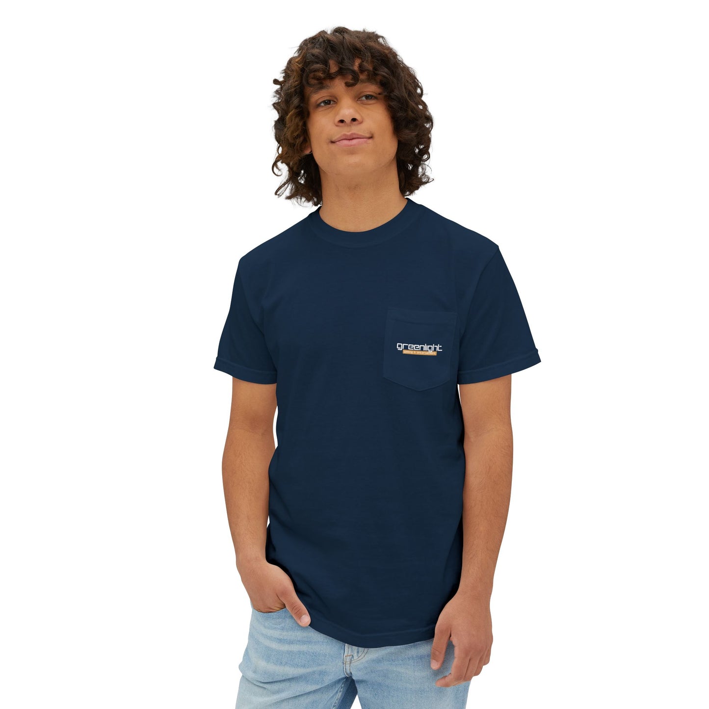 Unisex Garment-Dyed Pocket T-Shirt w/ Greenlight Gaming Logo
