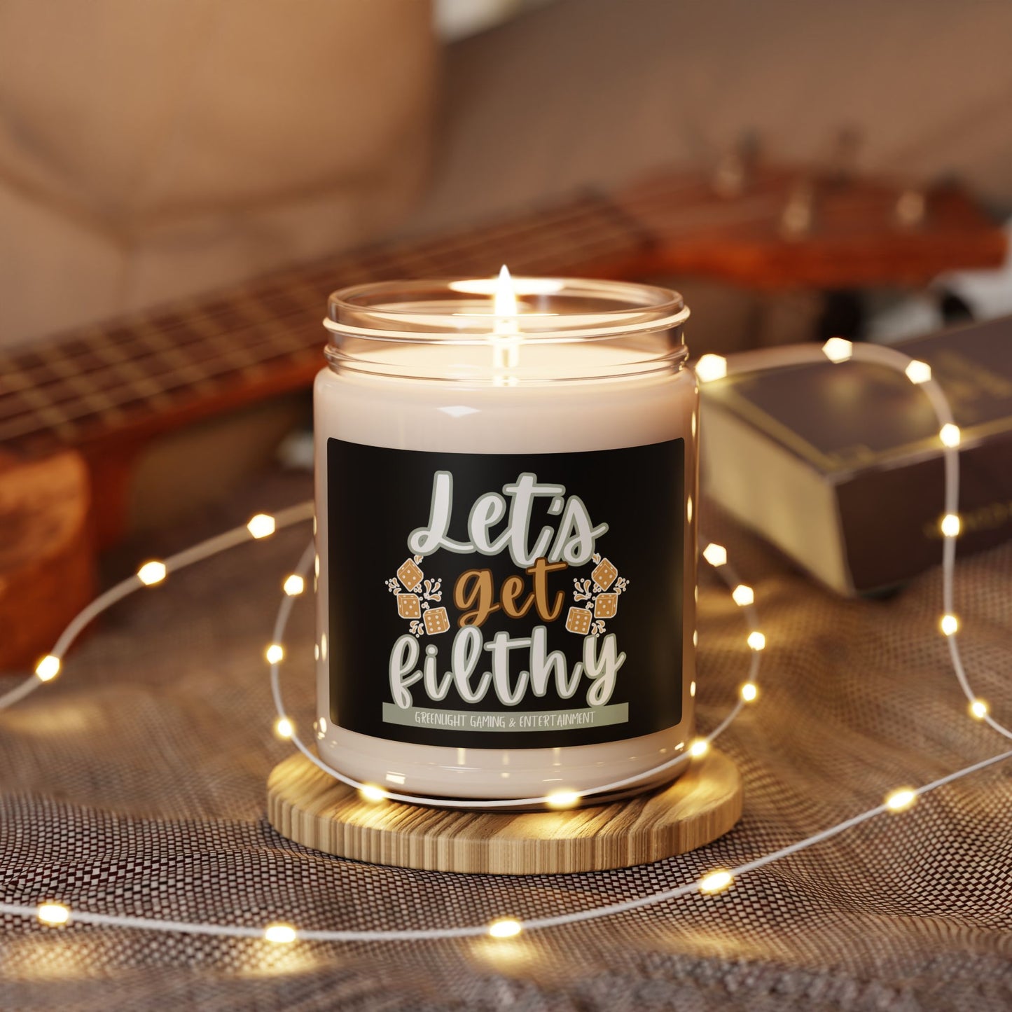 "Let's Get Filthy" Scented Soy Candle - 9oz | Relaxing Aromatherapy for Gamers