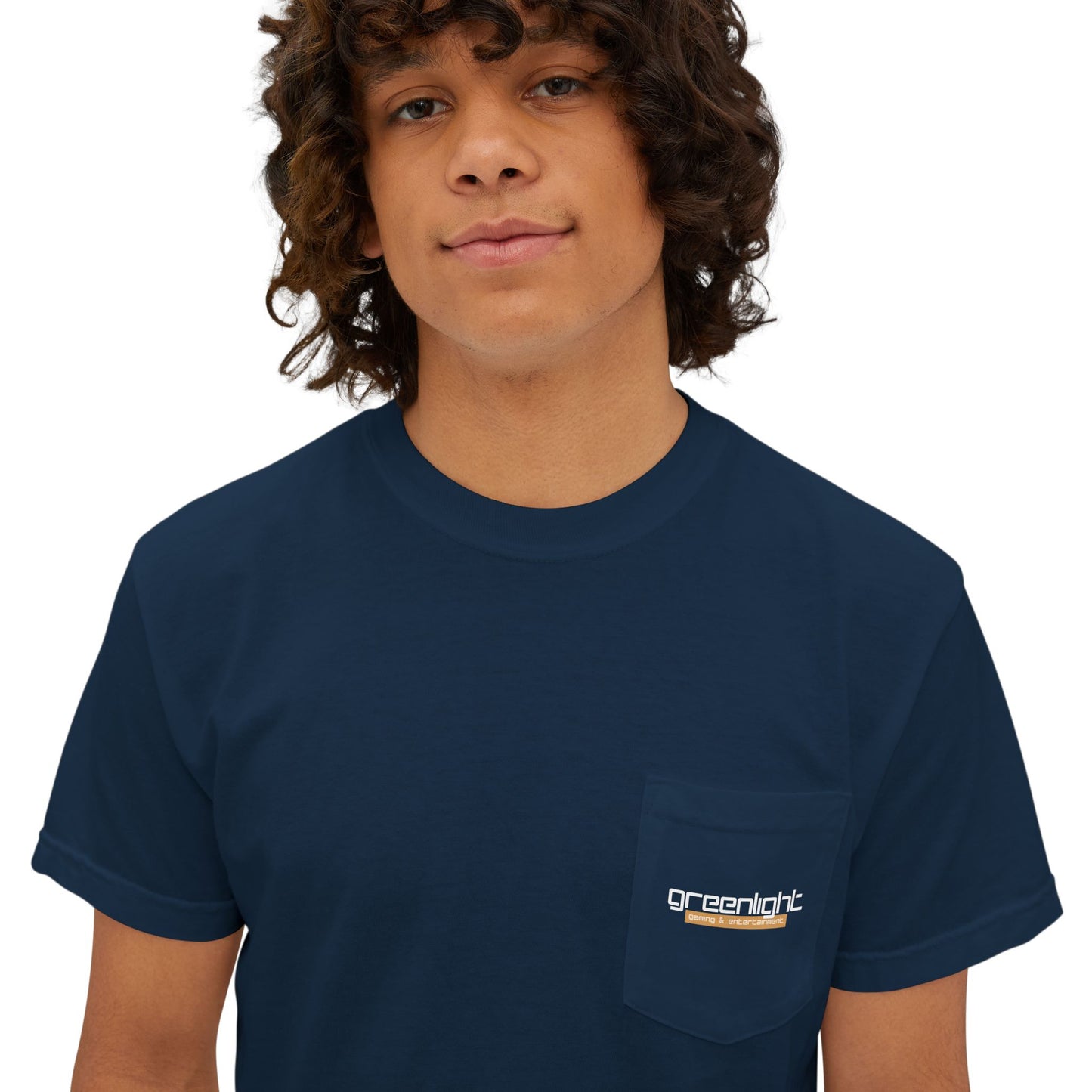 Unisex Garment-Dyed Pocket T-Shirt w/ Greenlight Gaming Logo