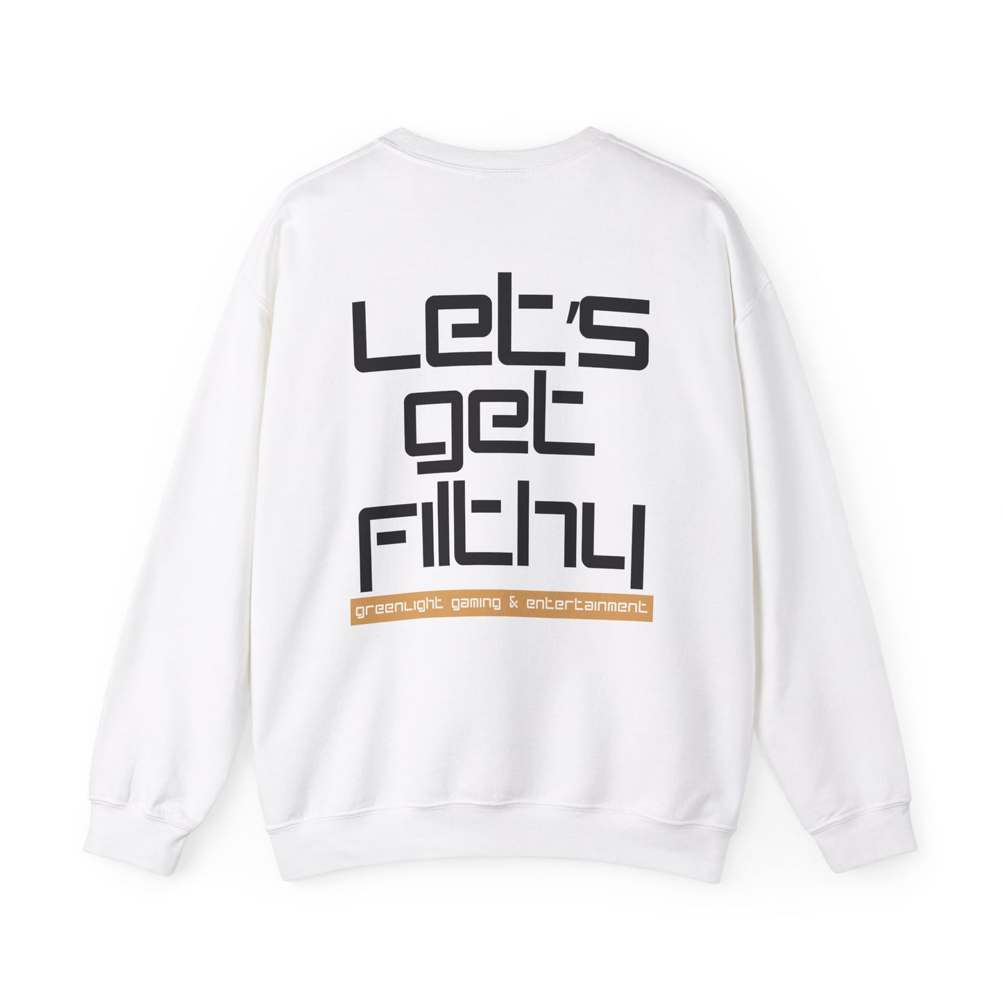Unisex Sweatshirt, Retro Style Crewneck - Greenlight Gaming, 'Let's Get Filthy'