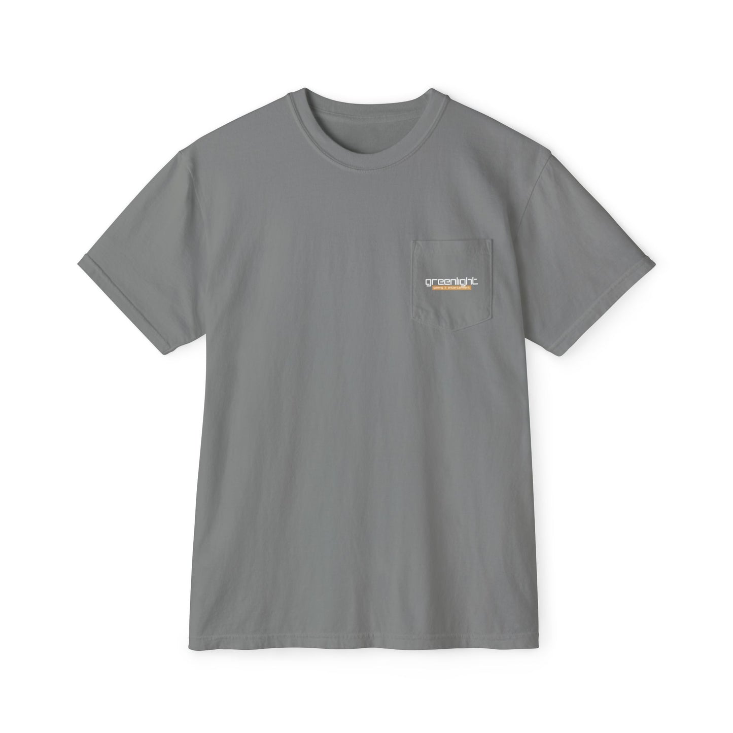 Unisex Garment-Dyed Pocket T-Shirt w/ Greenlight Gaming Logo