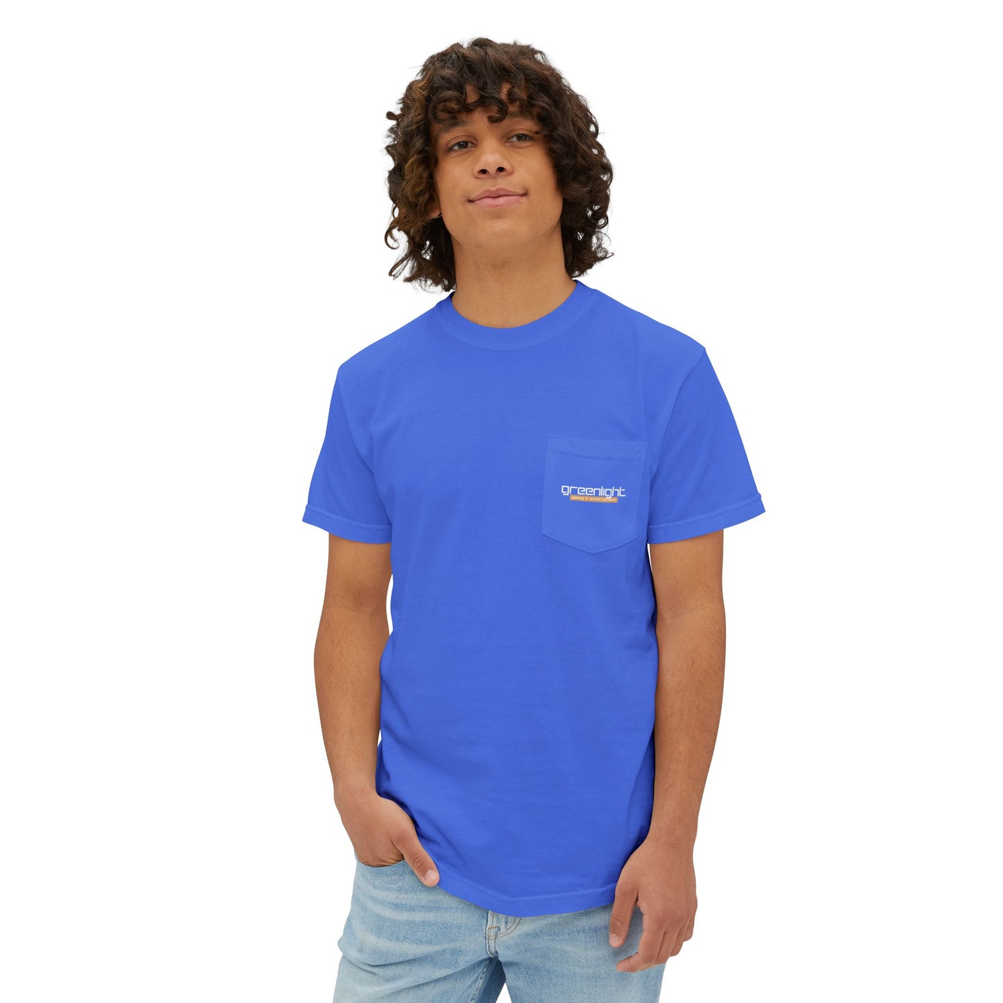 Unisex Garment-Dyed Pocket T-Shirt w/ Greenlight Gaming Logo