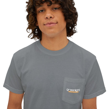 Unisex Garment-Dyed Pocket T-Shirt w/ Greenlight Gaming Logo