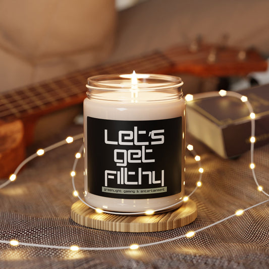 "Let's Get Filthy" Scented Soy Candle - 9oz | Relaxing Aromatherapy for Gamers