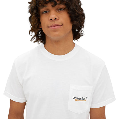Unisex Garment-Dyed Pocket T-Shirt w/ Greenlight Gaming Logo