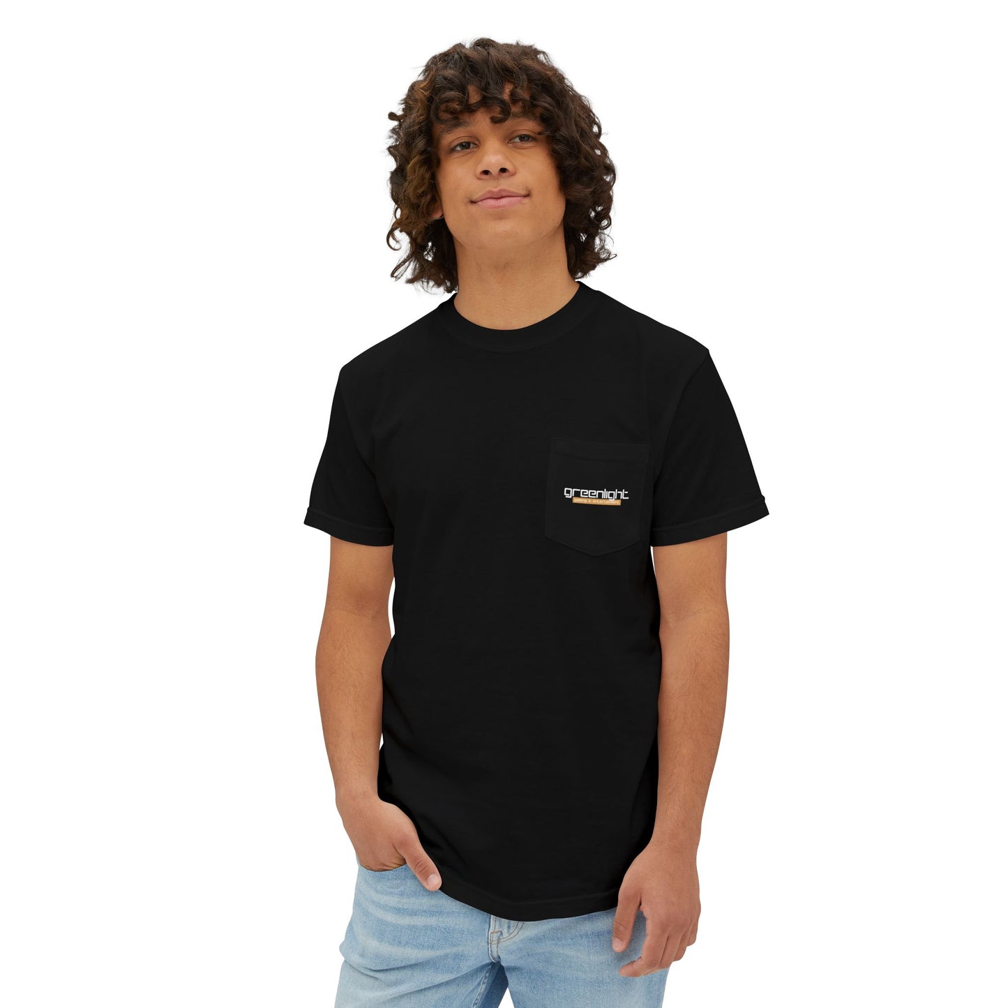 Unisex Garment-Dyed Pocket T-Shirt w/ Greenlight Gaming Logo