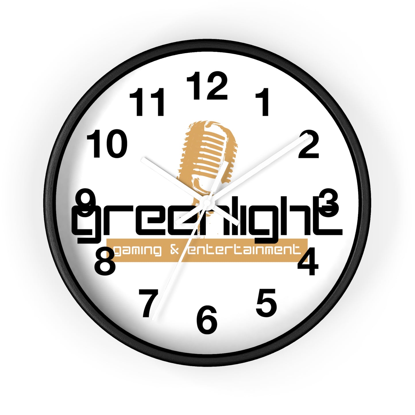 Gaming Wall Clock with Greenlight Logo