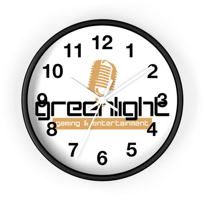 Gaming Wall Clock with Greenlight Logo
