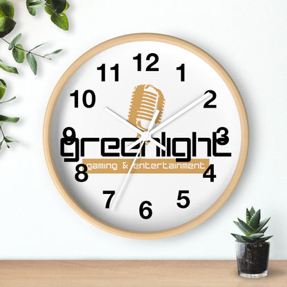 Gaming Wall Clock with Greenlight Logo