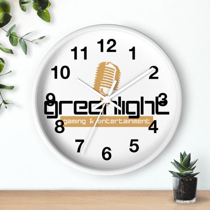 Gaming Wall Clock with Greenlight Logo