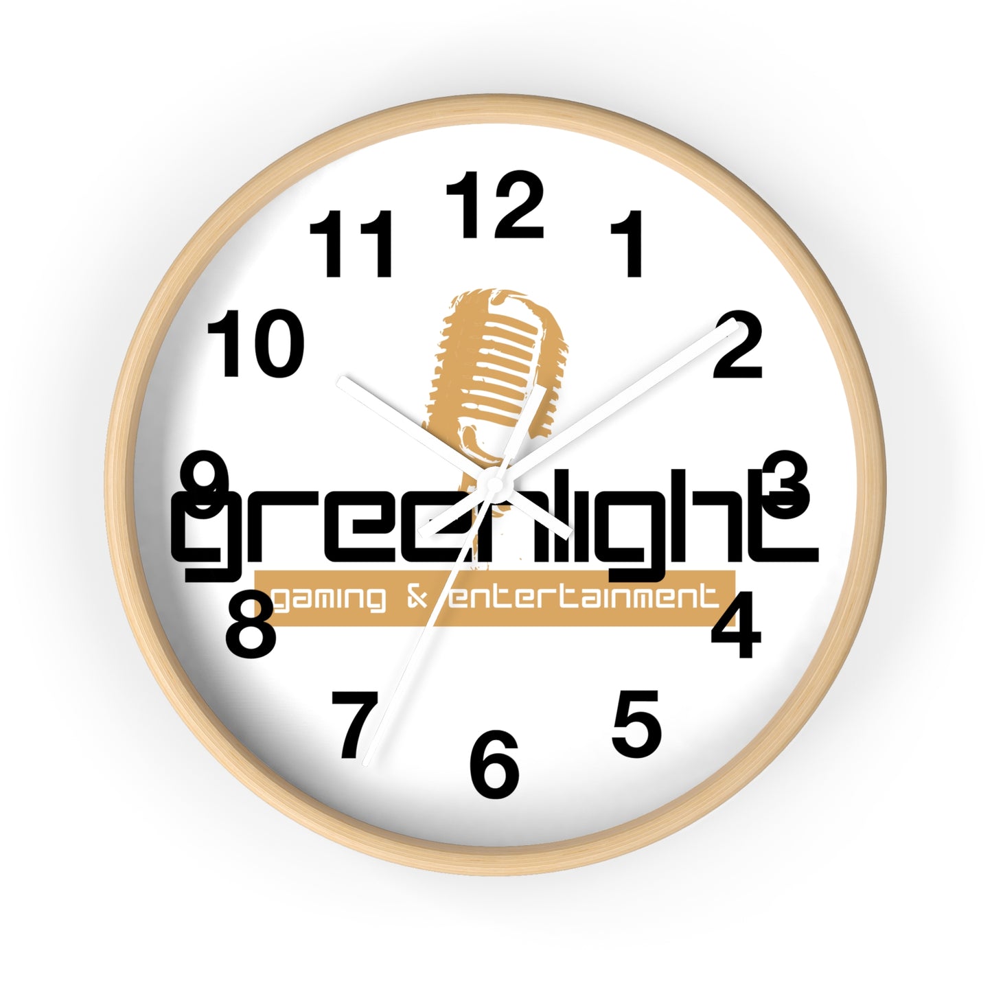 Gaming Wall Clock with Greenlight Logo