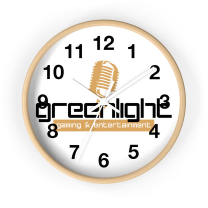 Gaming Wall Clock with Greenlight Logo