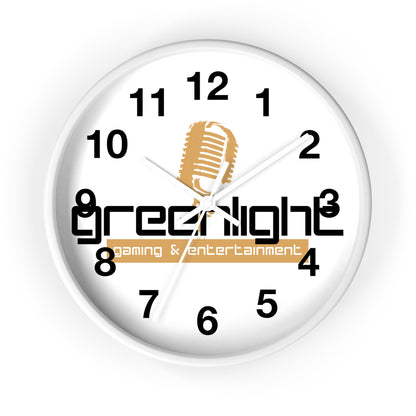 Gaming Wall Clock with Greenlight Logo