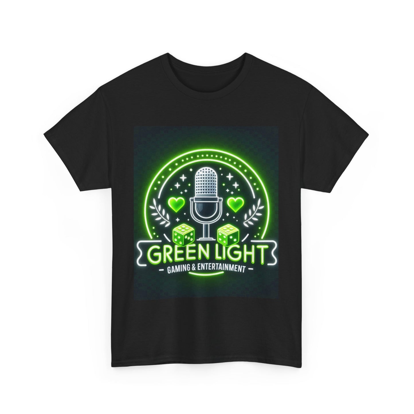 Green Light Unisex Heavy Cotton Tee - Casual Graphic T-Shirt